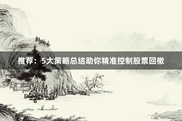 推荐：5大策略总结助你精准控制股票回撤