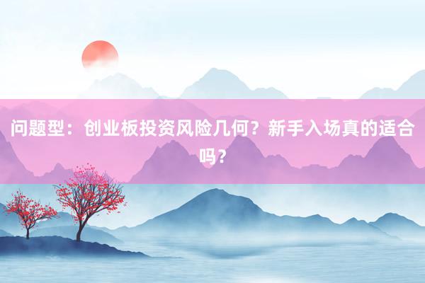 问题型：创业板投资风险几何？新手入场真的适合吗？